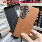 For Samsung S26Ultra Kevlar 600D Ultra-thin Luxury Drop-resistant Phone Case S26Plus S26 Magnetic Protective Cover Lens Frame