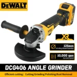 DEWALT DCG406 20VCordless Angle Grinder:1000rpm125mm wheel,M14 spindle9000/min speed,680W power.For construction,DIY&industrial