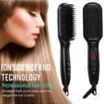 Hair Straightener Brush Comb Electric Hair Brushes Hot Comb Straightener For Hair Anti-scalding Ceramic Beard Straightener Brush