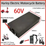 60V 20Ah-60Ah Electric motorcycle Li-ion Battery Pack 2000W for Harley two wheel foldable Citycoco electric scooter,Free Charger
