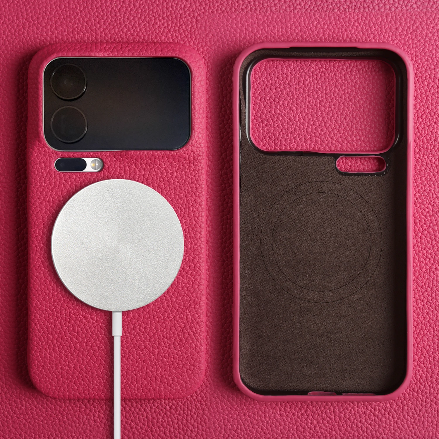 kf-S90fb8eb443da413e91715d7fee87fc7eh For Magsafe Magnetic Lychee Genuine Leather Back Cover Case For Xiaomi 15T Pro 15 Ultra 17 Pro Max 12T 13T 14T Pro Phone Case - Image 1