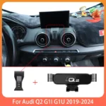 Car Mobile Phone Holder For Audi Q2 GA 2019-2024 Adjustable Special Mobile Phone Holder GPS Base Mount Stand Accessories