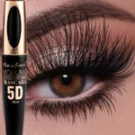 5D Black Waterproof Mascara Lengthens Eyelashes Extension Thick Silk Fiber Mascara Female Makeup Eye Cosmetics Tools for Gifts