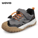 UOVO Boys Hiking Shoes Running Fashion Sneakers Breathable Lightweight Non-Slip Outdoors Trekking Sports