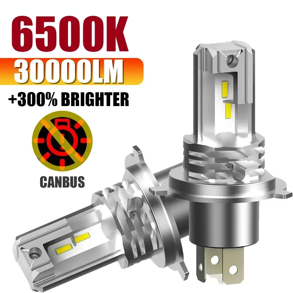 kf-S94235ff9084c432d8321d6e6e6338c22u H7 H4 H11 9005 30000LM LED Bulb Fog Lights Canbus 6500K White DRL Daytime Running Car Lamp 12V High Power Auto Lights Headlamp - Image 1