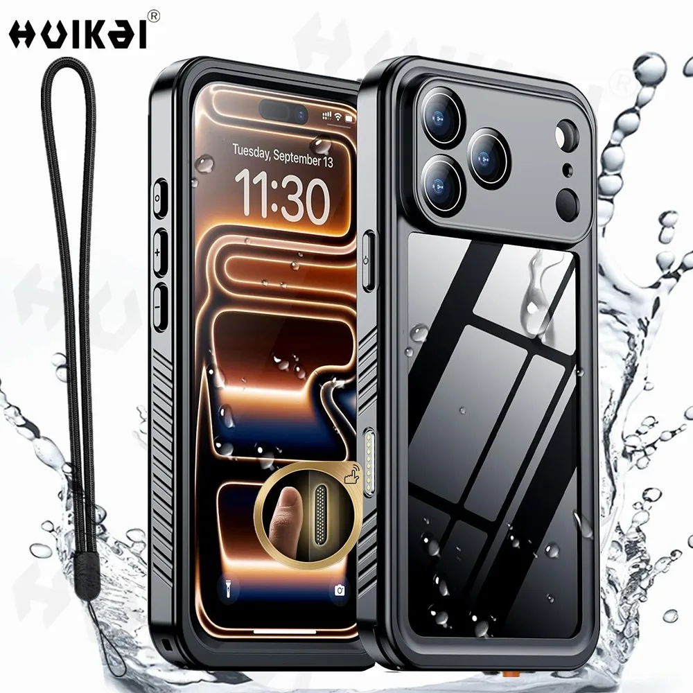 kf-S9962a91baee8484b9f5da55179c903b6P Case For iPhone 17 Pro Max 17 Air 16 Pro Max 15 14 Waterproof Drop Proof IP68 Full Body Protection Heavy Duty Protective Covers - Image 1