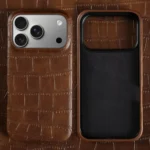 New Luxury Crocodile Leather Phone Case For iPhone 17 Air 16 15 14 Plus 13 12 11 Pro Max Shockproof Hard PC Protection Cover