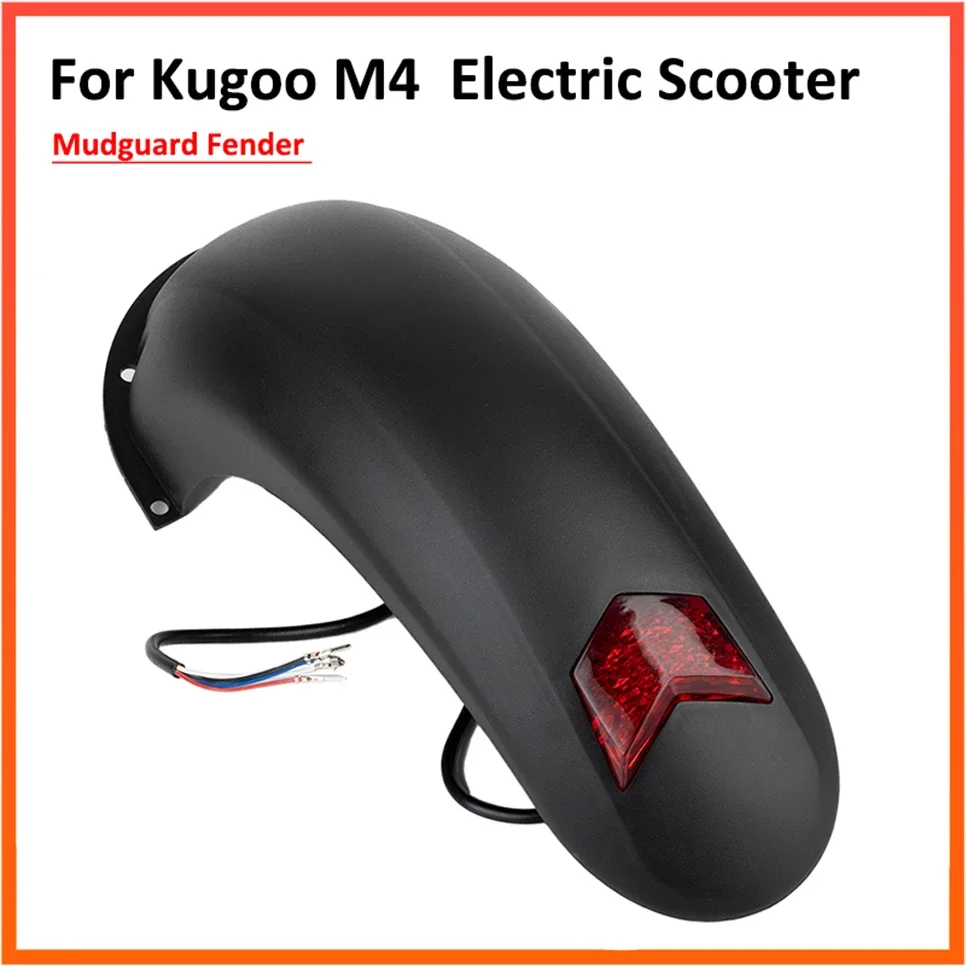 kf-S9db5ec70458c400a8cf5b79148011a18K Front Rear Fender For KUGOO M4 Electric Scooter Mudguard Wings With Brake Light Accessories Parts - Image 1