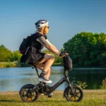 Folding 14" Electric Bicycle 250W 36V 7.8Ah Battery LCD Display Dual Disc Brakes E Bike for Adults with CE Bodywel T16PRO eBike