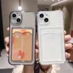 Transparent Card Bag Holder Phone Case For iPhone 17 Pro Max 11 12 13 14 15 16 Pro Max Air 7 8 Plus XR XS SE 2020 SE 2022 Cover