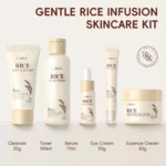 LAIKOU Skincare Gift Set Rice Extract Moisturizing Eye Cream Cleanser,Toner Lotion Brightening Anti Aging Skin Care Essence
