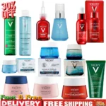 VICHY Skincare Set Pink Anti-Acne Cleanser + Anti-Aging Sun Protection Day Cream + Mineral 89 Moisturizing Vitamin Essence