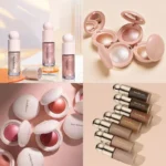 Hot Rare Beauty 3D Face Bronzer Contour Liquid Powder Highlighter Blush Mirror Long Lasting Natural Waterproof Brighten Makeup