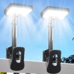 92 LED Solar Clip-on Motion Sensor Lights LED Street Light IP65 Waterproof Wall Lamp, for Camping Garden Yard Tent Patio Outdoor