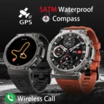 Smart Watch For T-Rex 3 GPS Smartwatch AMOLED Touch Screen 5ATM Outdoor Compass Smart Fitness Sport Monitor Men Watch ForXiaomi