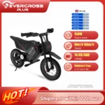 EVERCROSS PLUS Electric Dirt Bike for Kids, 150W, Adjustable Speed 8/16 km/h, Up to 10 km Range, 12-Inch Motocross for Kids 3-12