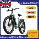 JOOBIKE JOO1Adult Electric Bike 1000W 48V 17.5Ah E-Mountain Bike Men Electric Bicycle 26 Inch Fat Tire Off-Road E-Bicycle