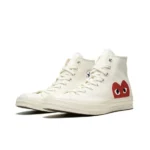 2025 Converse 1970s Chuck Taylor All Star Hi X CDG Men and Women Skateboarding Shoes High-top Outdoor Sneaker White