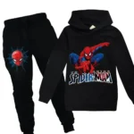 Marvel Spider Man Kids Boy Girl Hoodies Pants Suit Cartoon Spiderman Print Children's Clothing Set Sweatshirts Casual