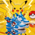 Pokemon Pikachu Children Sports Shoes Spring and autumn Fashion Anime Boy Sneakers Student Breathable Non-slip Running Shoe