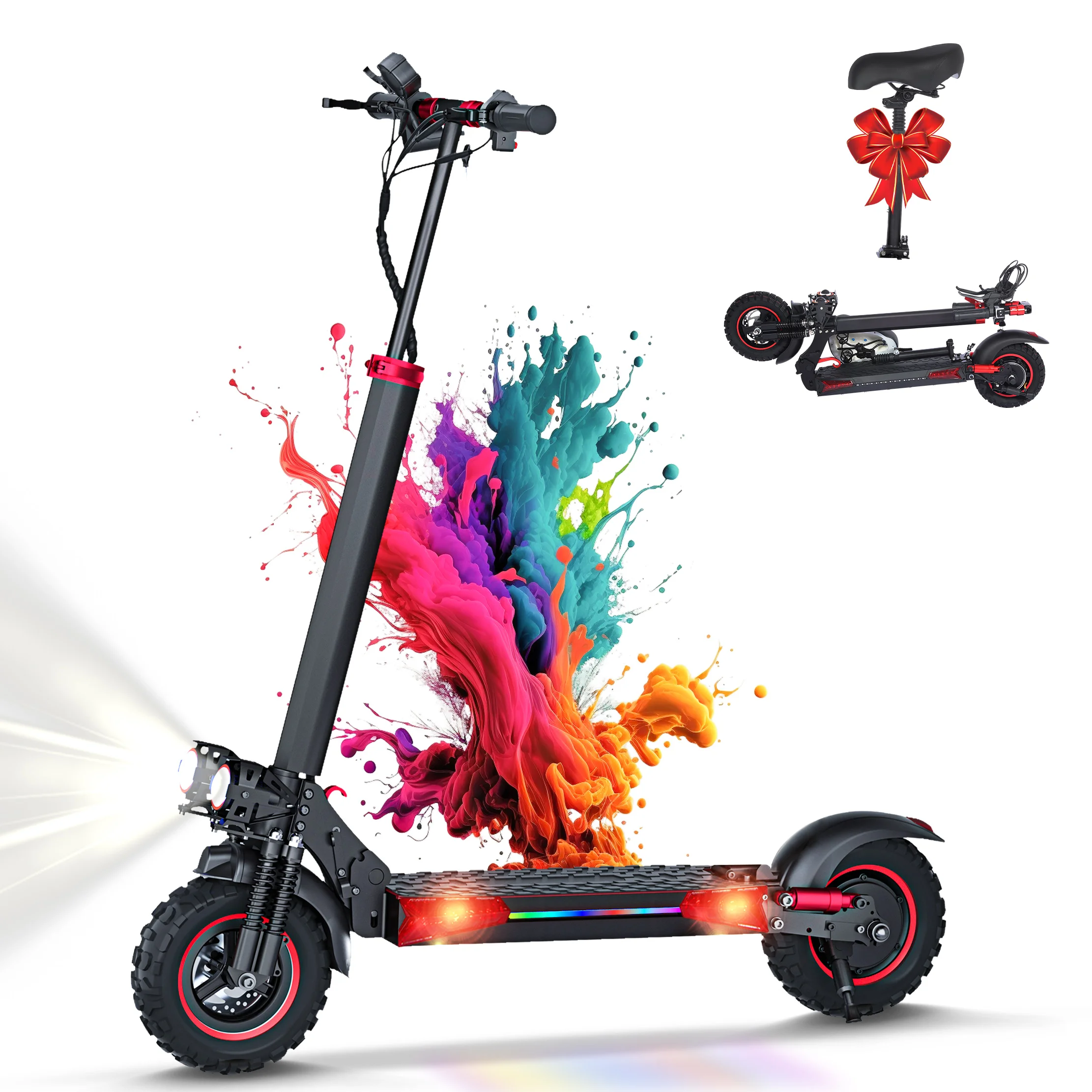 kf-Sb7c380edbdfa41f9bff1aefa0e71ab22A FREEBOY J11MAX E-Scooter 500W Motor 48V18AH Battery Electric Scooter 11 Inch Off-Road Tire Adults Scooter - Image 1