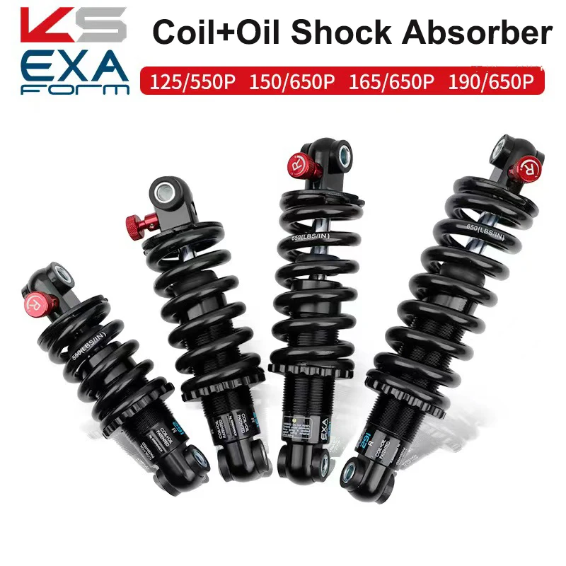 kf-Sb8c539647f18476cb752f5e9a795b054x KS EXA Bicycle Coil+Oil 291R Shock Absorber Adjustable Damping Hydraulic Bike Rear Shocks for MTB Electric Scooter Motocycles - Image 1