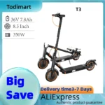 Todimart T3 Adult E-scooter 350W Motor Urban Commuting Electric Scooter 36V 7.8Ah Battery 8.5-Inch foldable Escooter