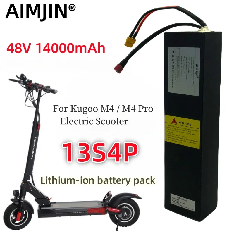 kf-Sbeffe401b2154b83bfbfadc4a2882cc3S Original 48V 13S4P 14ah For Kugoo M4/ M4 Pro Electric Scooter Power ful Lithium Battery - Image 1