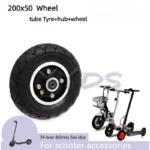 8 Inch 200x50 Inner and Outer Tire Aluminum Alloy 10mm Hub with 6200 Bearing FOR Electric Scooter Wheel Pneumatic
