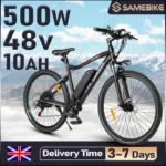 SAMEBIKE SY26-II Adults Electric Bike 500W Motor 48V10AH Battery Commuting E-bike 26 inch Tire Mountain City Electric Bicycle