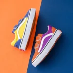 2125 opoee Spring and Autumn New Children's Colored Canvas Shoes Boys and Girls' Board Shoes Korean Version Breathable Children'