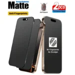 2pcs Matte Screen Protectors for IPhone 17 16 Pro Max Accesorios for IPhone 17 15 14 Plus Anti-Fingerprint for IPhone Air Glass