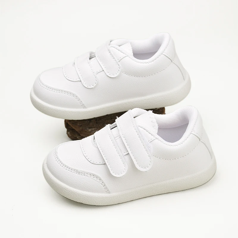 kf-Sc9eb8ba29c8d49098dfafc5eedcceeb0M New Arrival Unisex Daily Outdoor Non-slip Lightweight Comfortable White Sneakers Toddlers First Walking Shoes EK9S101/220 - Image 1