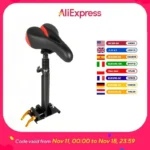 Adjustable Scooter Seat 45-65cm Electric Scooter Folding Saddle Seats Ergonomic PU Cushion w/Shock Absorption for Xiaomi M365