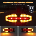 Turn Signal Bike Tail Lights Wireless Remote Control Bicycle Taillight Direction Indicator Rechargeable Road Cycling Rear Lamp