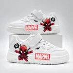 Children's Marvel Casual Shoes Kids Fashion Design Cartoon Print Sport Shoes Boys Student Anti-slip Outdoor Breathable Sneakers