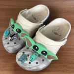 Cartoon 3D Printing Yoda Breathable Summer Clogs - Lightweight Non-Slip Garden Shoes For Kids & Adults Beach Slippers Sandals
