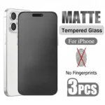 3Pcs Matte Tempered Glass For iPhone 16 15 14 12 11 13 Pro Max Plus Mini 16e XS Max Screen Protectors Frosted Anti-Fingerprints