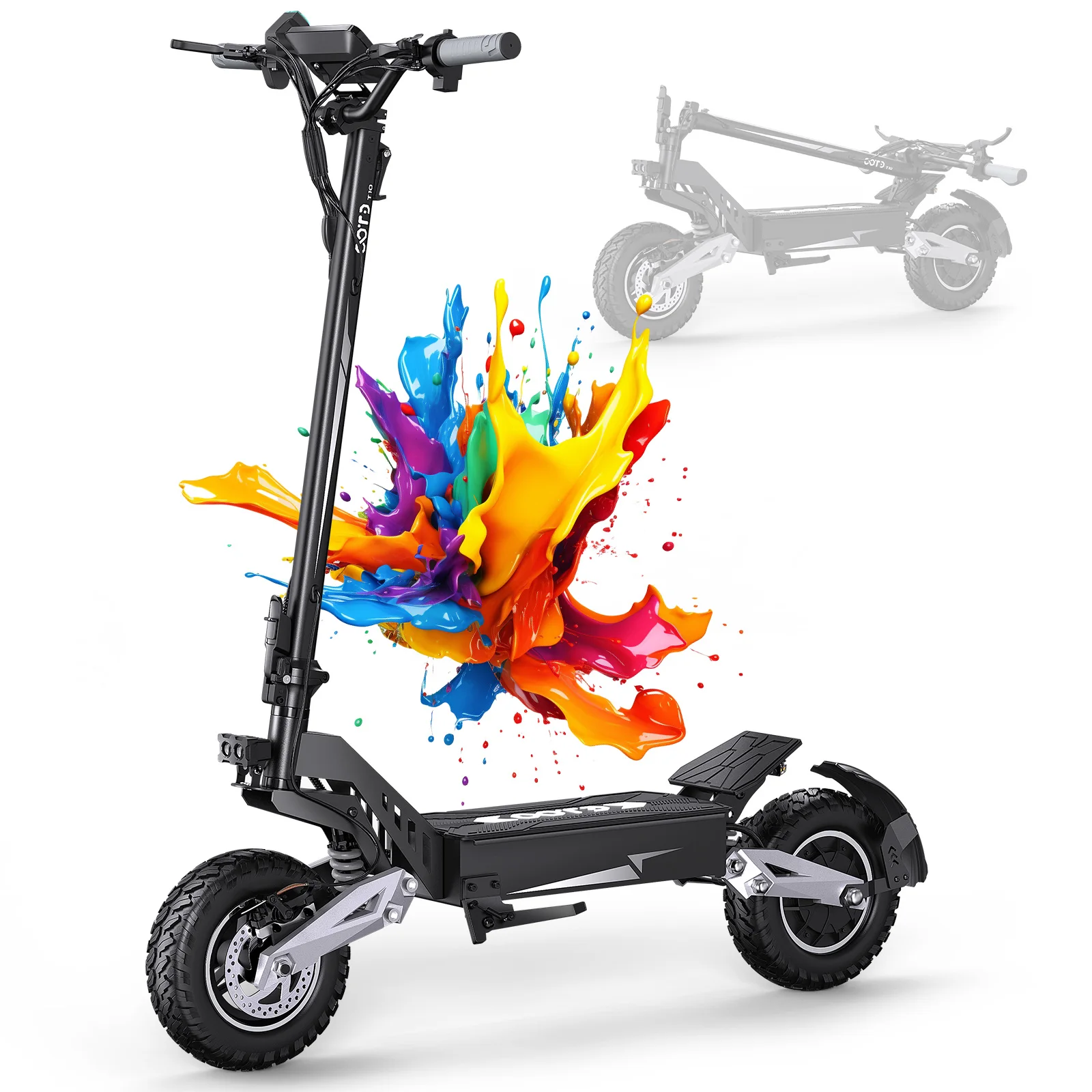 kf-Sdd41ad3f3bba48e685a4aed6be8f14d8k OOTD T10 11" Off-Road Electric Scooter 48V 18Ah Battery Foldable UK - Image 1