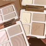 Judydoll Facial Highlighter Makeup Palette Face Matte Shadow Lasting Glow Brighten Contour Shimmer Powder 3D Nose Cosmetic