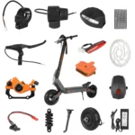 Kukirin G4 Scooter Parts Rear Fender Accelerator Switch Disc Brake Disc For Kukirin G4 Electric Scooter Varity Replacement Parts