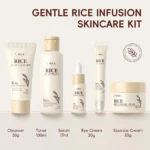 LAIKOU Rice Skincare Set Anti-aging Eye Cream Cleanser Cream Essence Face Cream Rice Toner Firming Moisturize Face Care Set