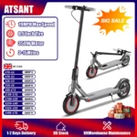 ATSANT Electric Scooter 19MPH Dual Brakes 8.5 Inch Solid Tires Foldable Electric Scooter Lightweight Commuting Scooter for Adult