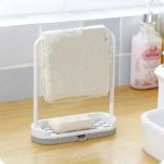 1PC Kitchen Towel Storage Rack Sponge Drain Shelf Plastic Dishcloth Stand Home Organizer Holders Organizer Kitchen