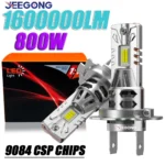 2PCS H7 LED Headlight Bulbs 800W 1:1 Size CANBUS 12V Plug And Play Super Bright Error Free Car Headlight No Wiring