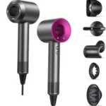 5 in 1 Professional Hair Dryer, with Hot and Cold Air Functionality - Lightweight and Thermostatic Styling Tool for Smooth Hair