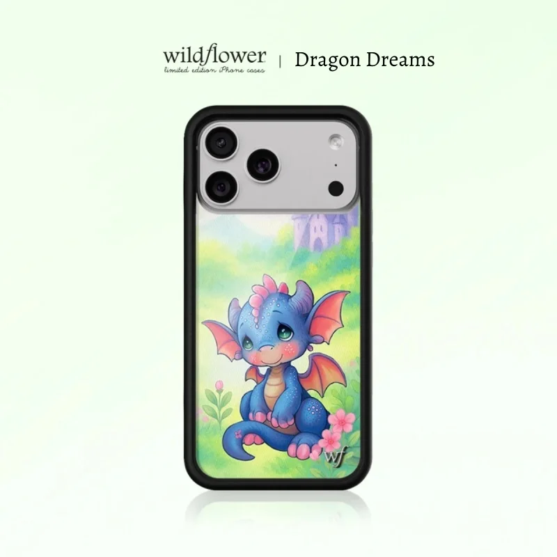 kf-Sf717d84a1eed442f970ebe18171d2ff2j Wildflower Cute Dragon Dreams Phone Case for iPhone 17ProMax 12 13 14 15 16 17 Pro Max Plus Air wf Precious Moments Back Cover - Image 1
