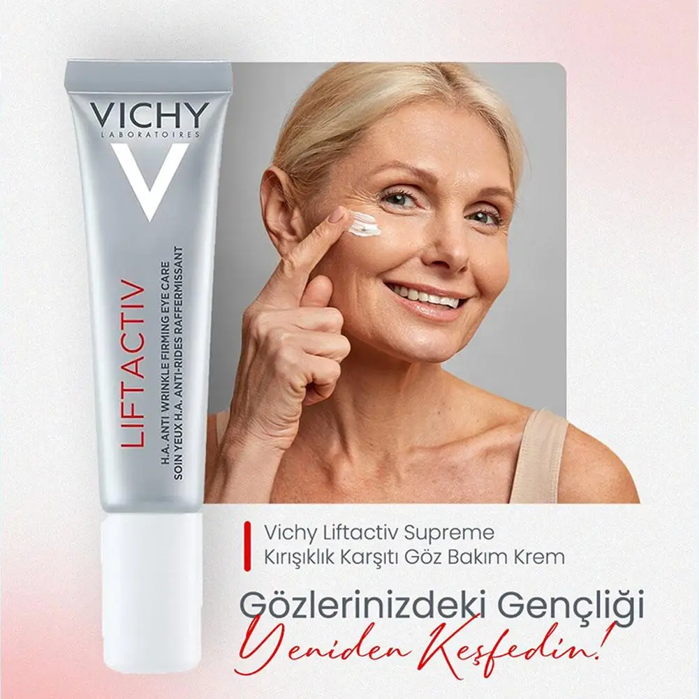 kf-Sfa38367892ed4f5e9bde0b2c10f672feF 15ml Vichy Moisturizing Eye Serum Active Shaping Eye Cream Anti Wrinkle Natural Herbal Fade Fine Line Anti Dark Circle Eye Care - Image 1