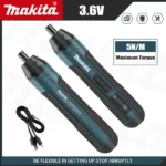 Makita Cordless Electric Screwdriver | 3.6V 5N.m Torque | 1/4" Chuck | 1300mAh Li - ion Battery
