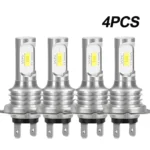 4PCS H7 LED Headlight KIT Combo Bulbs High Low Beam Super Bright White 6000K